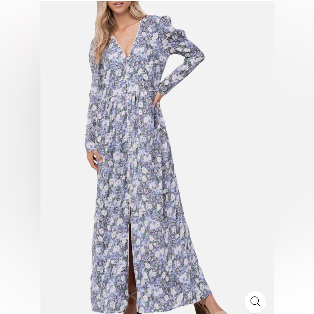 En Saison button down long midi dress